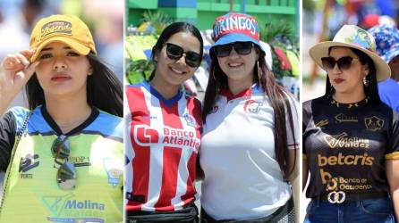 El partido de ida de la final Olancho FC-Olimpia fue adornado por estas lindas chicas que llegaron al estadio Juan Ramón Brevé Vargas de Juticalpa.