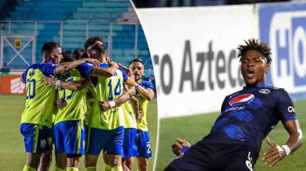 Yeison Mejía anotó el gol que le dio el empate al Motagua 2-2 contra el Olancho FC.