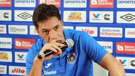 César Vigevani habló en conferencia de prensa tras la dura derrota de Motagua ante Olimpia.