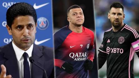 Nasser Al-Khelaïfi, presidente del PSG, habló sobre el futuro de Mbappé y de las polémicas palabras de Messi sobre su estadía en el club parisino.
