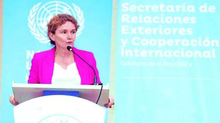 Alice Shackelford, coordinadora residente de la ONU.