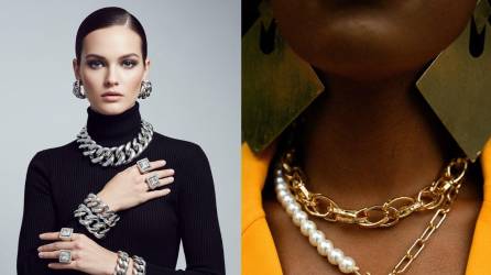 La clave está en el equilibrio: combina piezas atrevidas con collares llamativos de otra composición como las perlas, piezas elaboradas en madera u otra piedra natural.