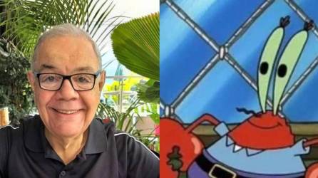 El actor de doblaje y locutor Luis Pérez Pons, famoso por dar voz icónica al tacaño Don Cangrejo en la caricatura de Bob Esponja, falleció este martes a la edad de 72 años.