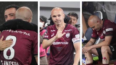 Después de cinco temporadas en Japón, Iniesta tomará un nuevo rumbo profesional y este martes agradeció a los aficionados en un partido homenaje ante el Barcelona.