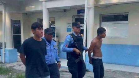 Óscar Mauricio Mejia y Edgardo Antonio Funez fueron capturados cuatro horas después del asesinato de Durbin Alexis Soto (51).