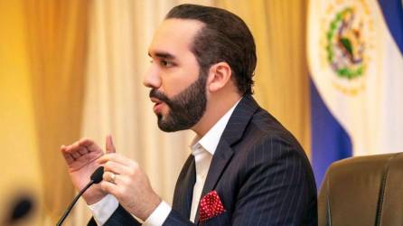 Presidente Nayib Bukele en conferencia de Prensa.