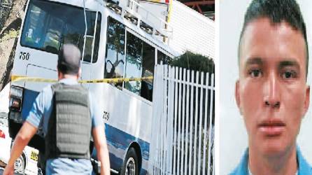 El cuerpo de Marvin Samuel Rodríguez Calero quedó en el bus.
