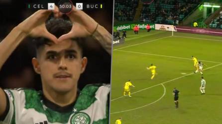 Luis Palma se destapa con golazo en goleada del Celtic en Escocia