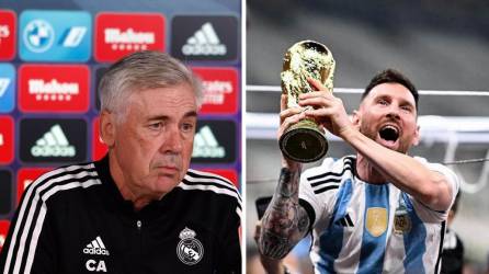 Carlo Ancelotti fue contundente con su respuesta sobre Lionel Messi al afirmar que no está en condiciones de aseverar que el argentino es el mejor de todos los tiempos del fútbol.