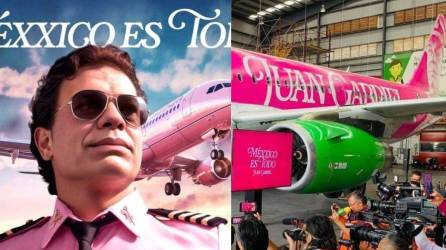 La empresa Viva Aerobus de México estrenó un nuevo avión con el nombre y rostro de la eterna estrella musical, Juan Gabriel, Aquí las razones.