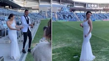 La pareja se comprometió a principios del 2023 y este martes sorprendieron con las fotos de su boda.