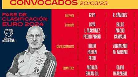 El seleccionador de España, Luis de la Fuente, ha ofrecido su primera lista en su nuevo cargo.