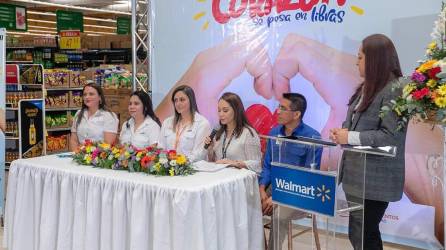 Ejecutivos de Cargill y Walmart lanzaron la campaña “Un gran corazón se pesa en libras”.