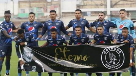 El 11 titular del Motagua que enfrentó al Olimpia el pasado 21 de abril.