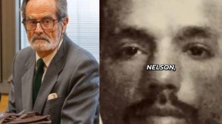 Fotografía de José Manuel Lomas en el juicio y fotografía en vida de Nelson David Ramírez.