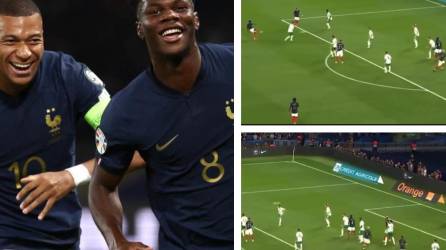 A pase de Mbappé: El tremendo golazo de Tchouaméni en triunfo de Francia