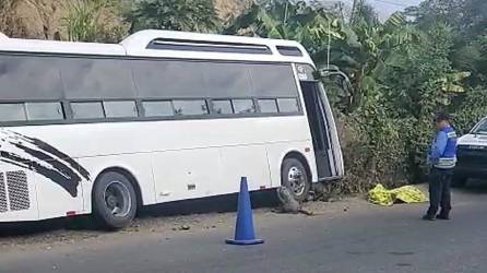 El accidente ocurrió la mañana de este sábado en la aldea La Tejera.