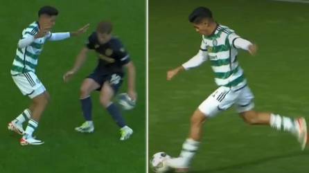 Luis Palma mostró sus primeras pinceladas en su debut con el Celtic Glasgow ante el Dundee en Escocia.