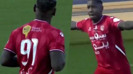 Romell Quioto debutó con el Al Arabi SC de Arabia Saudita y el VAR le anuló un gol legal.