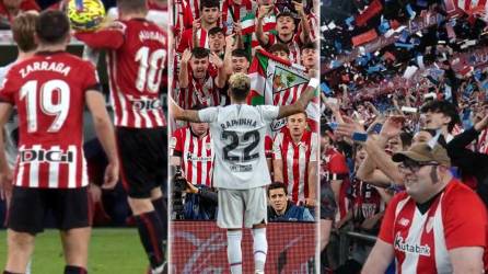 El Barcelona ganó con sufrimiento (0-1) al Athletic Club de Bilbao en la jornada 25 de la Liga Española. Estas son las imágenes del partidazo en San Mamés, donde protestaron contra el Barça y Raphinha provocó a la afición local.