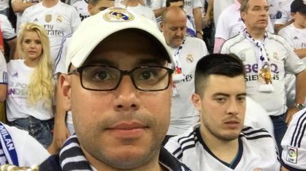 Ramiro Ocasio ha tenido el lujo de estar en el Santiago Bernabéu viendo al equipo de sus amores.