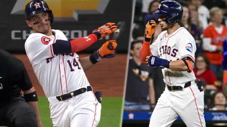 Mauricio Dubón conectó un solitario jonrón en la derrota de loas Astros de Houston contra los Bravos de Atlanta.