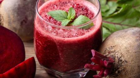 Jugo de remolacha.