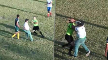 Zafarrancho en Honduras: Árbitro es agredido en pleno partido y así respondió