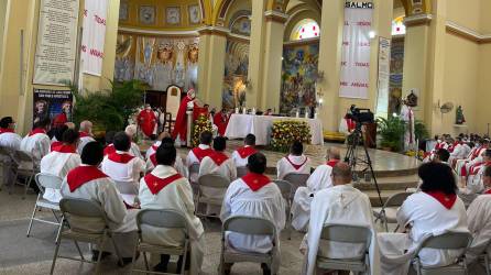 La misa fue en honor a San Pedro.
