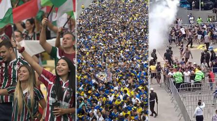 La previa de la final de la Copa Libertadores 2023 se vivió con mucha tensión por los disturbios entre hinchas de Fluminense y Boca Juniors y la fiesta en el estadio Maracaná.