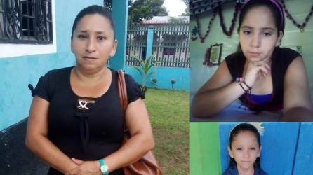 Fotos en vida de Sandra Hernández y sus hijas Lissy Barrera (arriba a la derecha) y Angie Barrera (abajo la derecha), las víctimas de la masacre que ha enlutado a Olanchito y que ha consternado a todo Honduras.