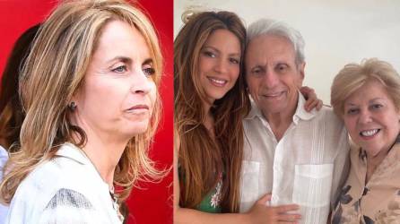 Montserrat Bernabeu, madre de Piqué, Shakira y sus padres.