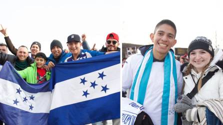 La afición catracha ha dicho presente en el estadio BMO Field pese al frío para apoyar a la Selección de Honduras en el partido contra Canadá por la Nations League de Concacaf.