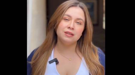 Daniela Hernández en un video que publicó en redes sociales.