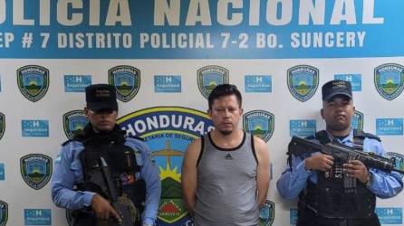 Róger Jeremías Girón Leiva fue capturado este viernes 30 de noviembre en San Pedro Sula.
