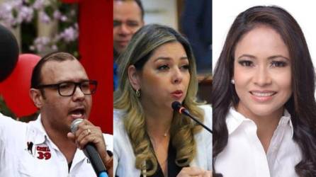 Diputado de Libre, Geraman Altamirano y diputadas Nacionalistas María Antonieta Mejía Sánchez y Merary Elena Díaz Molina.