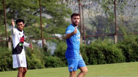 Agustín Auzmendi se lució con cuatro goles en el primer amistoso de la pretemporada del Motagua.