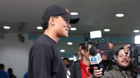 Denil Maldonado habló con los medios de comunicación a su salida del estadio Nacional Chelato Uclés tras presenciar la final Motagua-Olimpia.