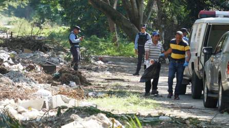 El cuerpo de una persona fue encontrado la mañana de este jueves en el bordo de la colonia Jardines del Valle de San Pedro Sula, Cortés.