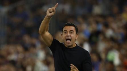 Xavi fue expulsado por protestar reiteradamente durante el partido entre el Getafe y el Barcelona.