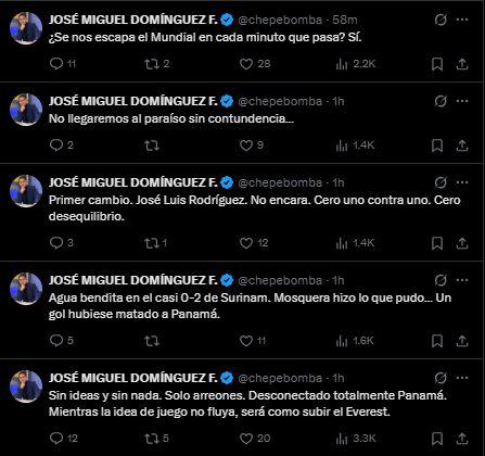 Chepe Bomba, resignado y sorprende tras el Panamá vs Surinam: Es una pesadilla