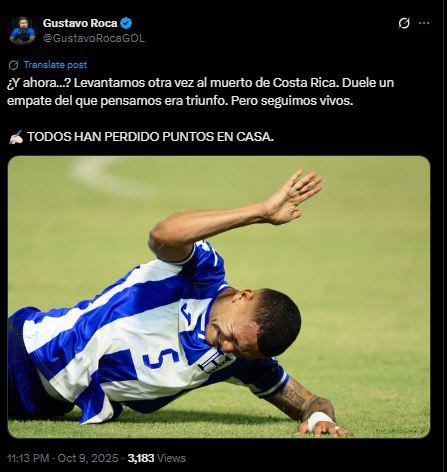 Chepe Bomba reacciona y ticos lanzan queja tras el Honduras vs Costa Rica