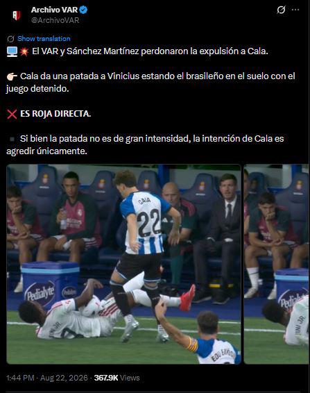 Locura en regreso de Mou, patada a Vinicius, bronca y sorpresivo héroe en Real Madrid
