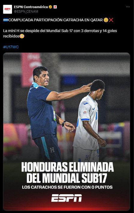 Honduras: No perdonan y esto dicen tras eliminación del Mundial Sub-17