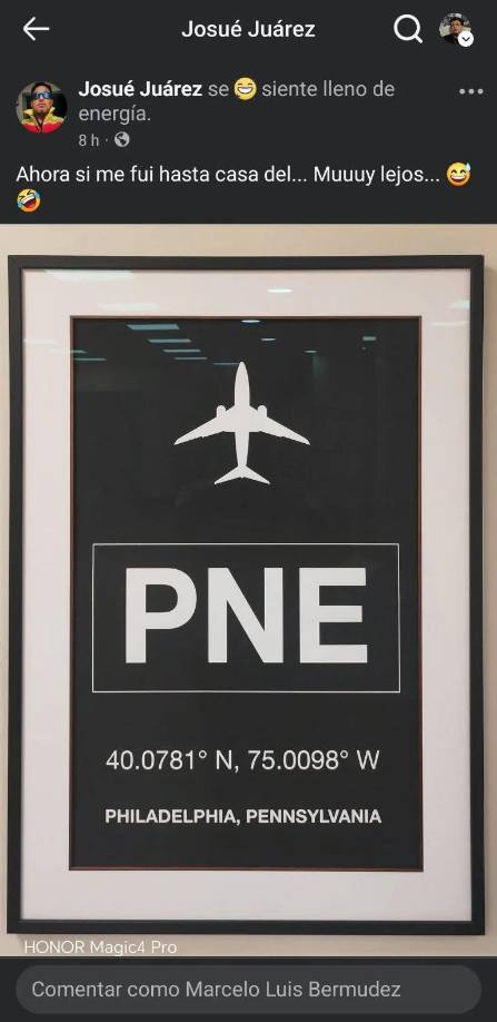 ”Ahora si me fui hasta casa del... muuuy lejos”, escribió mientras aseguraba sentirse “lleno de energías”.