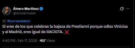Indignación por lo que pasó con Vinicius ante Benfica; el brasileño reacciona