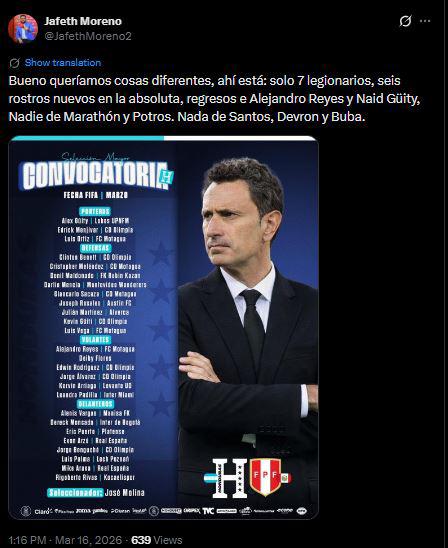 Esto dicen tras primera convocatoria de Molina y Otero deja polémica reacción