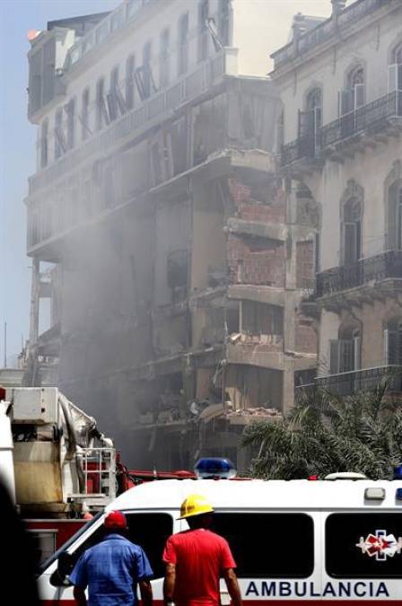 Explosión en hotel de La Habana: Ocho muertos y 13 desaparecidos
