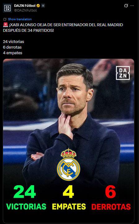 Real Madrid dijo adiós a Xabi Alonso: revuelo en redes y dardo tras su despido
