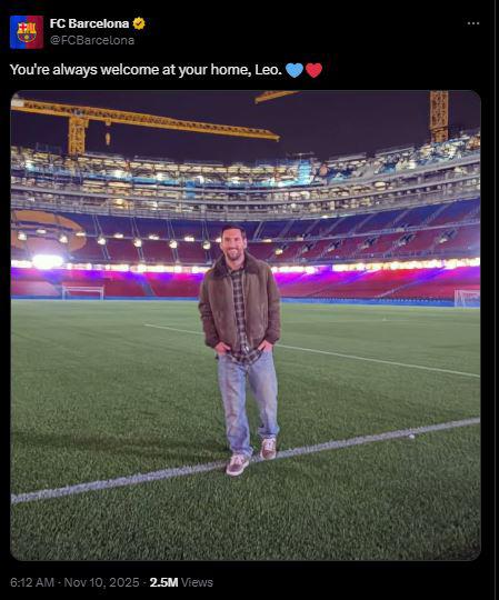 Messi regresó al Camp Nou e hizo petición: Barcelona le responde al argentino